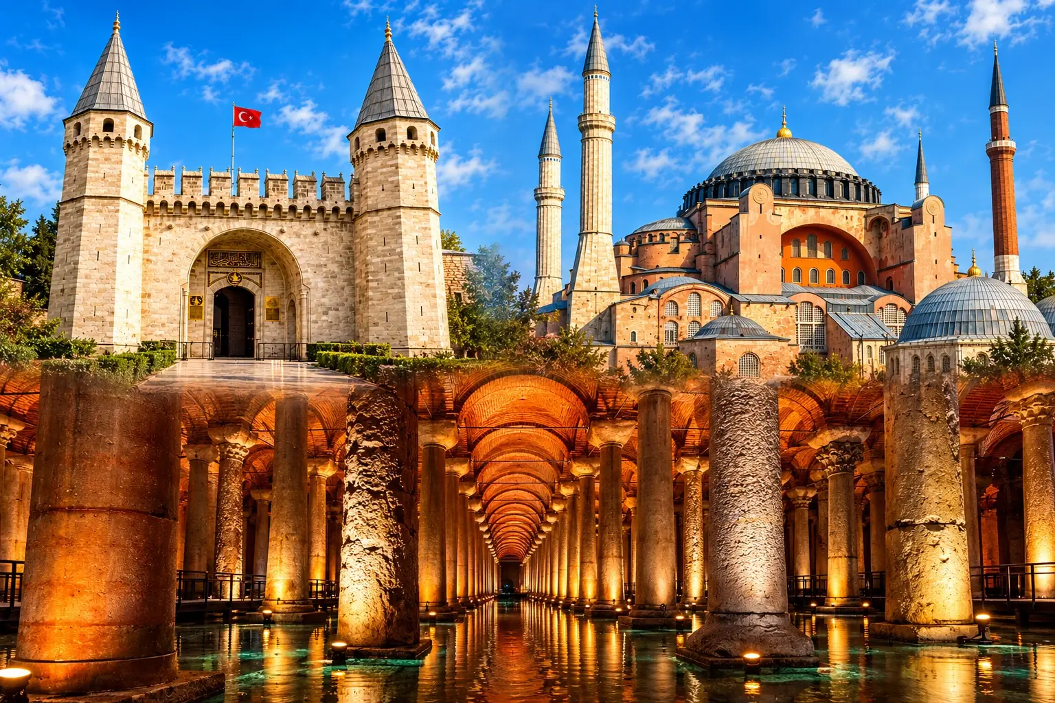 Topkapı Palace · Hagia Sophia Visitor Gallery · Basilica Cistern